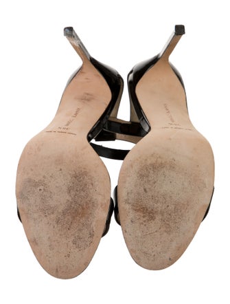 Manolo Blahnik Patent Leather Sandals