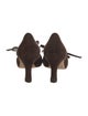 Manolo Blahnik Suede Bow Accents Pumps