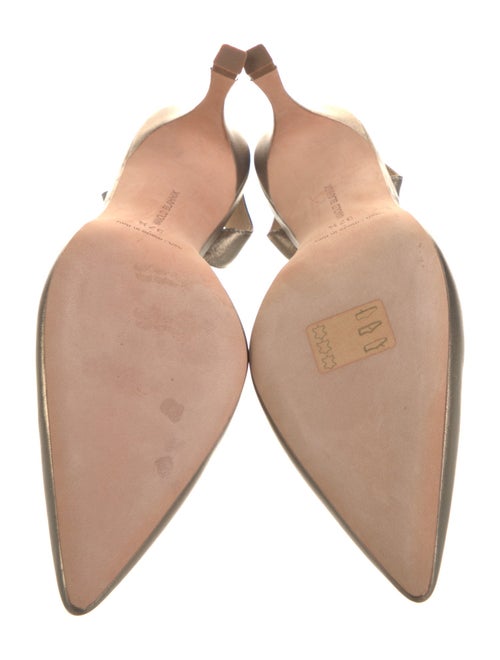 Manolo Blahnik Leather Slingback Pumps