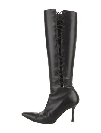 Manolo Blahnik Leather Boots