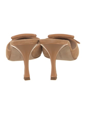 Manolo Blahnik Suede Mules