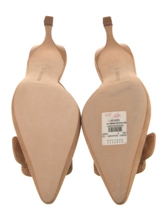 Manolo Blahnik Suede Mules