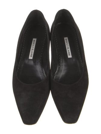 Manolo Blahnik Suede Flats