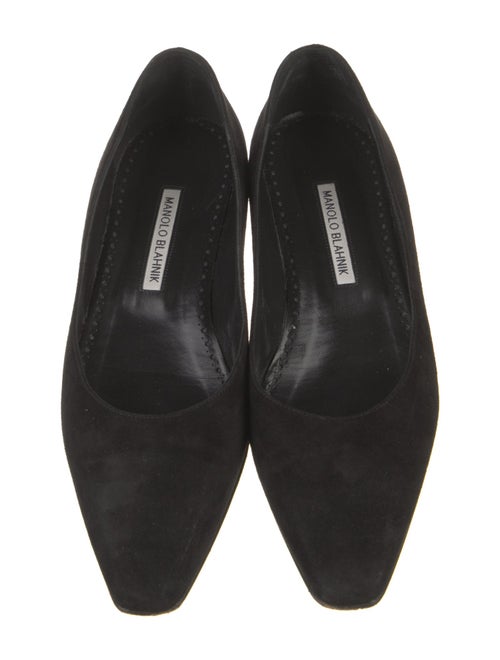 Manolo Blahnik Suede Flats