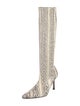 Manolo Blahnik Snakeskin Animal Print Boots