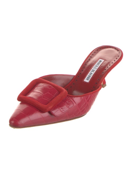 Manolo Blahnik Suede Mules
