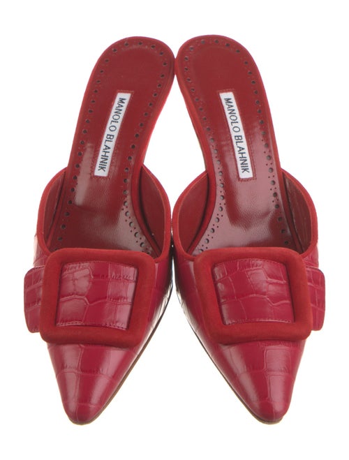 Manolo Blahnik Suede Mules