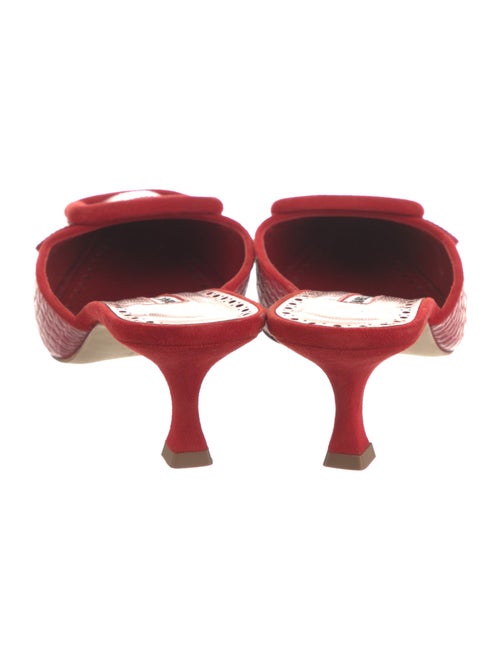 Manolo Blahnik Suede Mules
