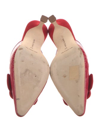 Manolo Blahnik Suede Mules