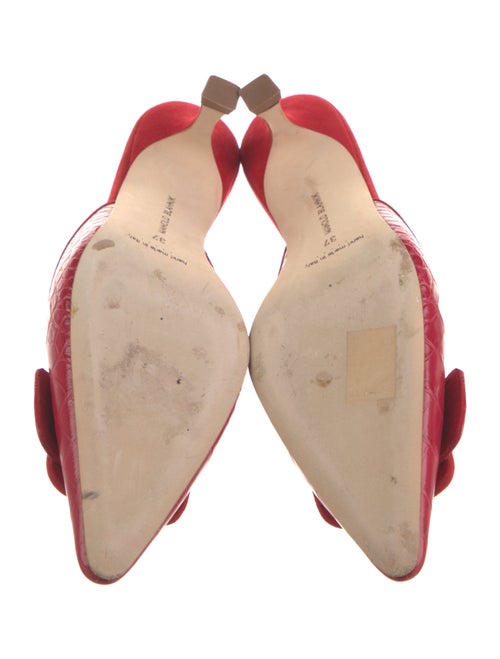 Manolo Blahnik Suede Mules