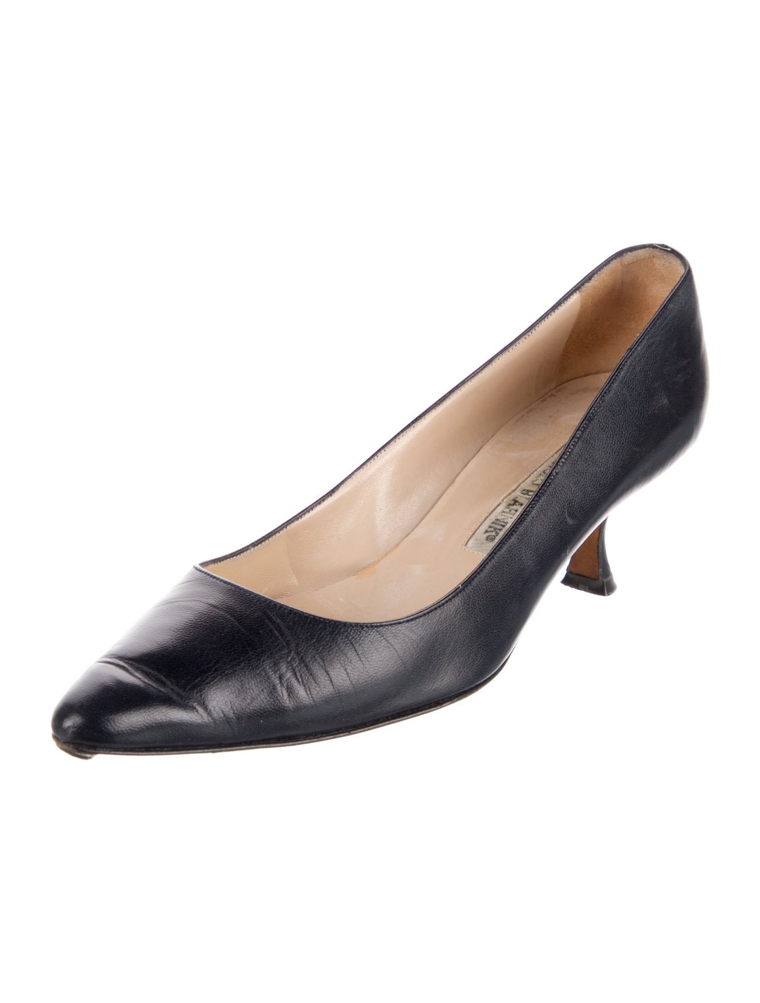 Manolo Blahnik Vintage Leather Pumps