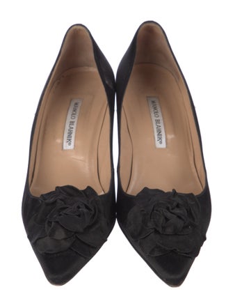 Manolo Blahnik Satin Pumps