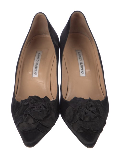 Manolo Blahnik Satin Pumps