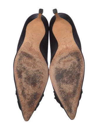 Manolo Blahnik Satin Pumps