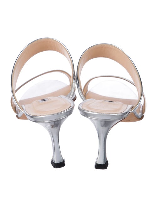 Manolo Blahnik Patent Leather Slides