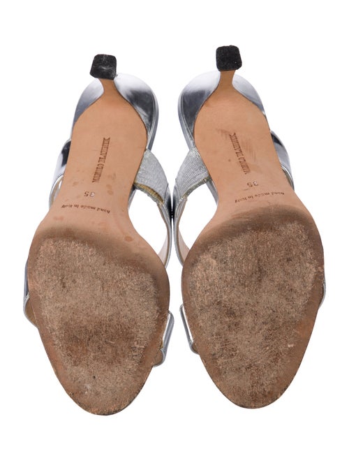 Manolo Blahnik Patent Leather Slides