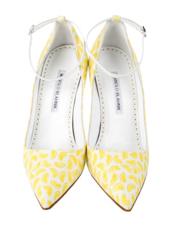 Manolo Blahnik Printed Pumps