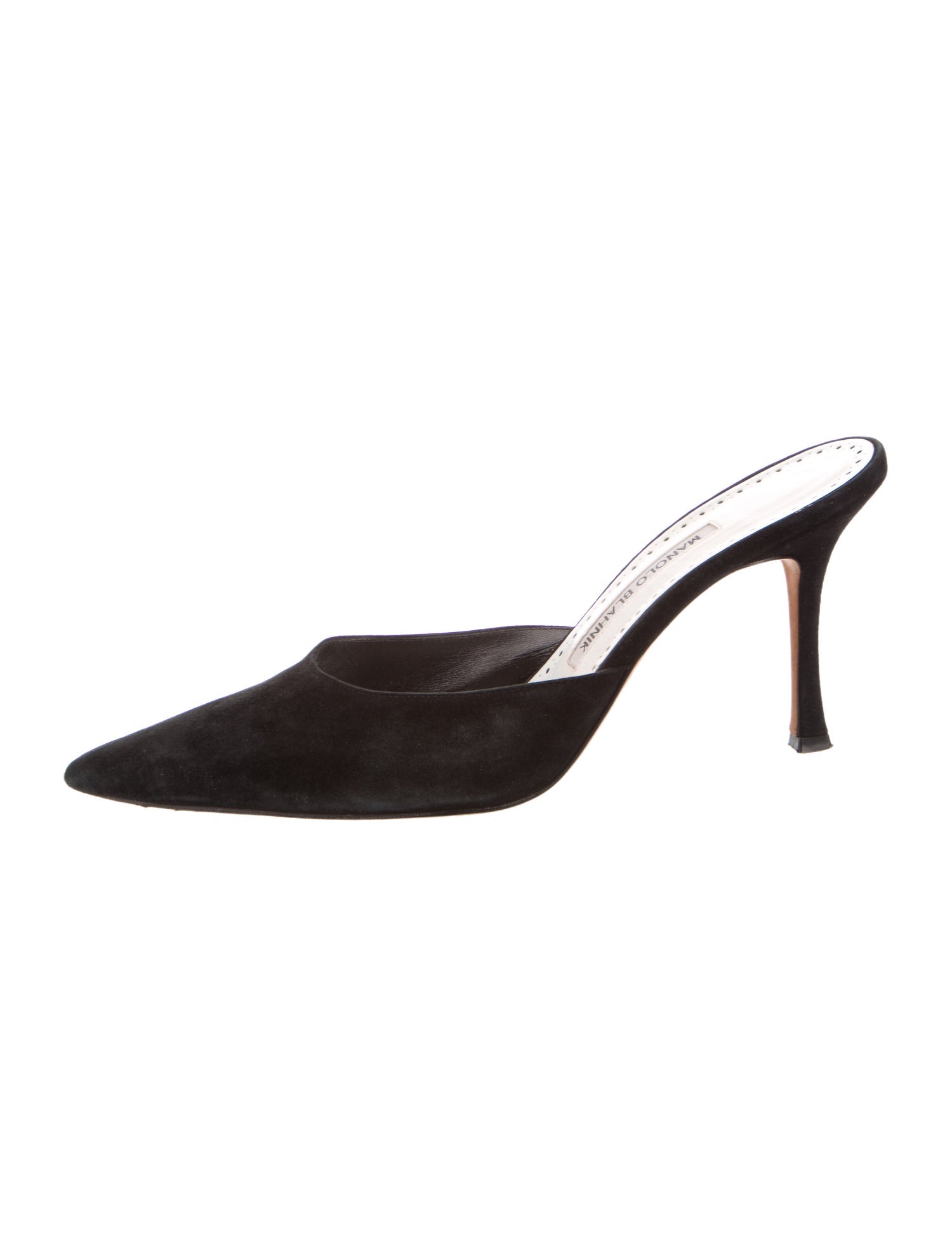 Manolo Blahnik Suede Mules