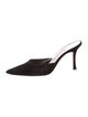Manolo Blahnik Suede Mules