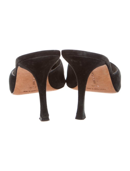 Manolo Blahnik Suede Mules