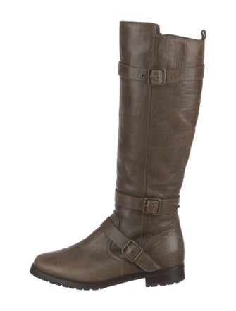 Manolo Blahnik Leather Riding Boots