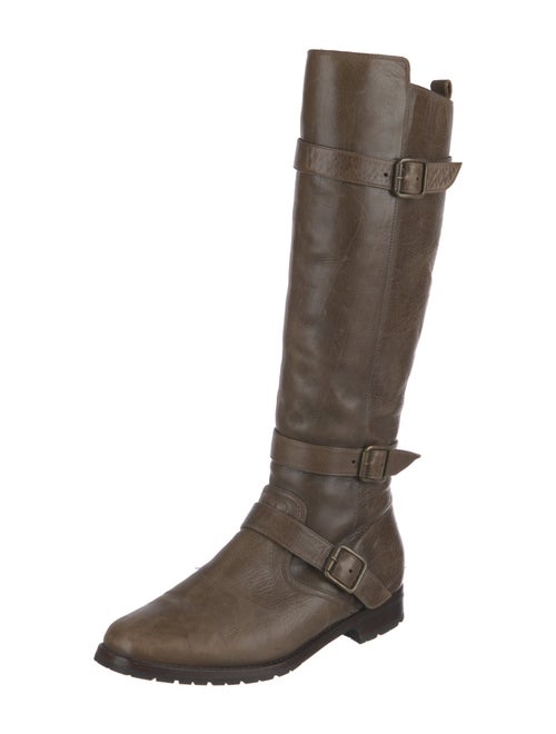 Manolo Blahnik Leather Riding Boots