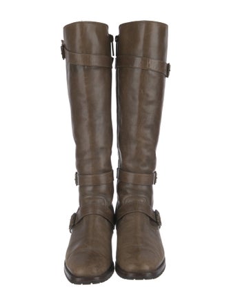 Manolo Blahnik Leather Riding Boots