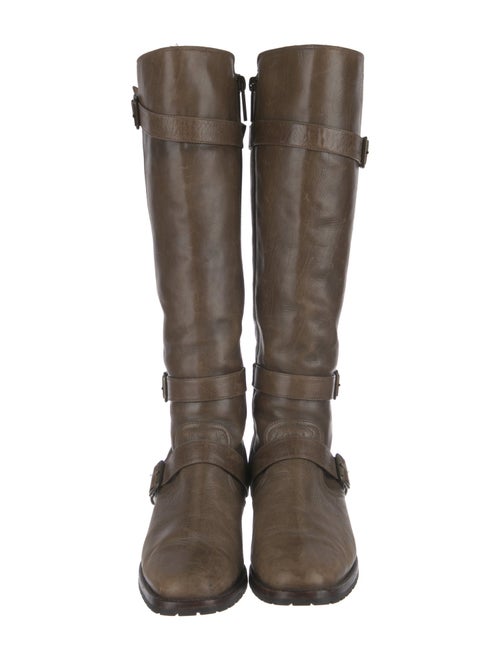 Manolo Blahnik Leather Riding Boots