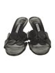 Manolo Blahnik Leather Slides