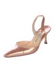 Manolo Blahnik Patent Leather Slingback Pumps