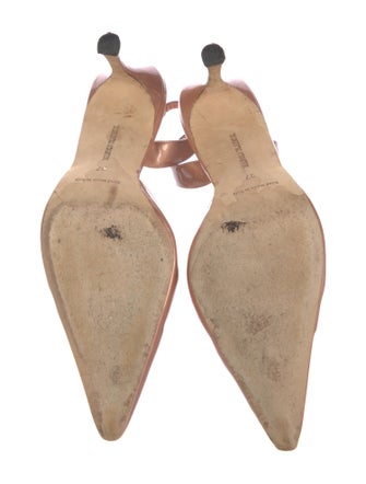 Manolo Blahnik Patent Leather Slingback Pumps