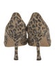 Manolo Blahnik Suede Animal Print Pumps