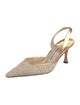 Manolo Blahnik Leather Slingback Pumps