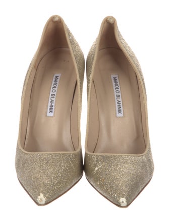 Manolo Blahnik Glitter Pumps