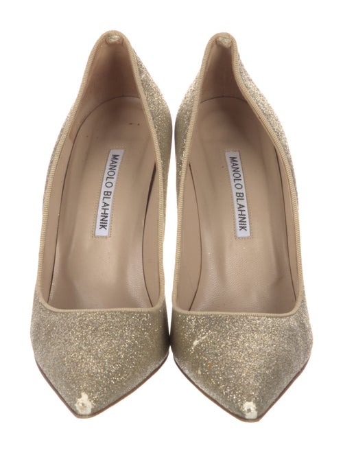 Manolo Blahnik Glitter Pumps