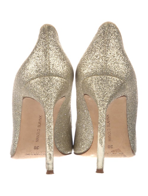 Manolo Blahnik Glitter Pumps