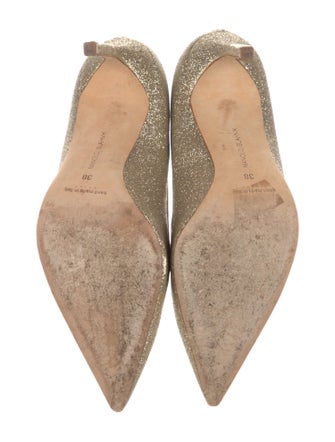 Manolo Blahnik Glitter Pumps