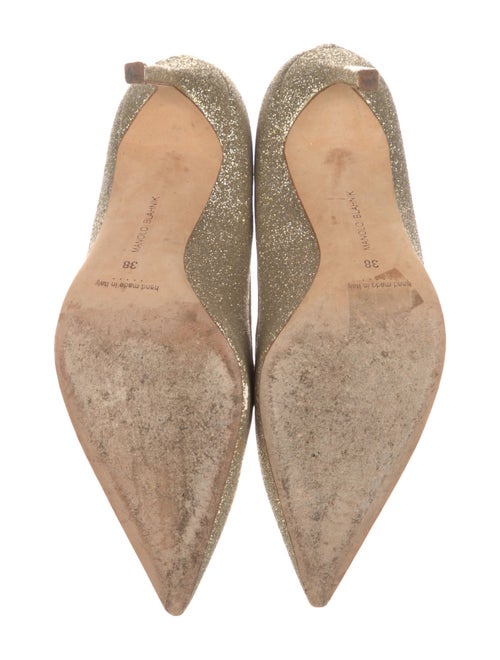 Manolo Blahnik Glitter Pumps
