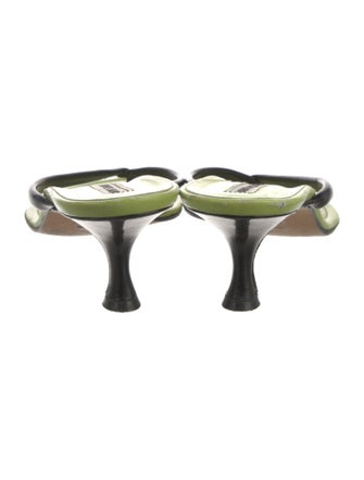 Manolo Blahnik Leather Slides