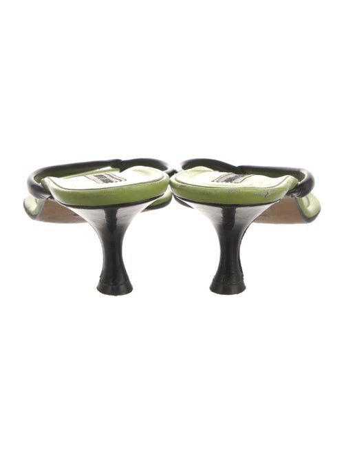 Manolo Blahnik Leather Slides