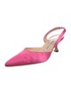 Manolo Blahnik Satin Slingback Pumps