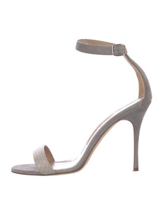 Manolo Blahnik Suede Sandals