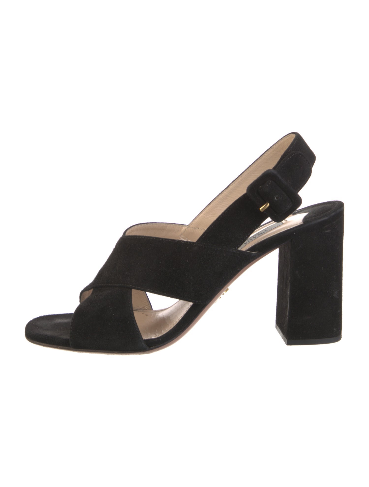 Prada Suede Slingback Sandals