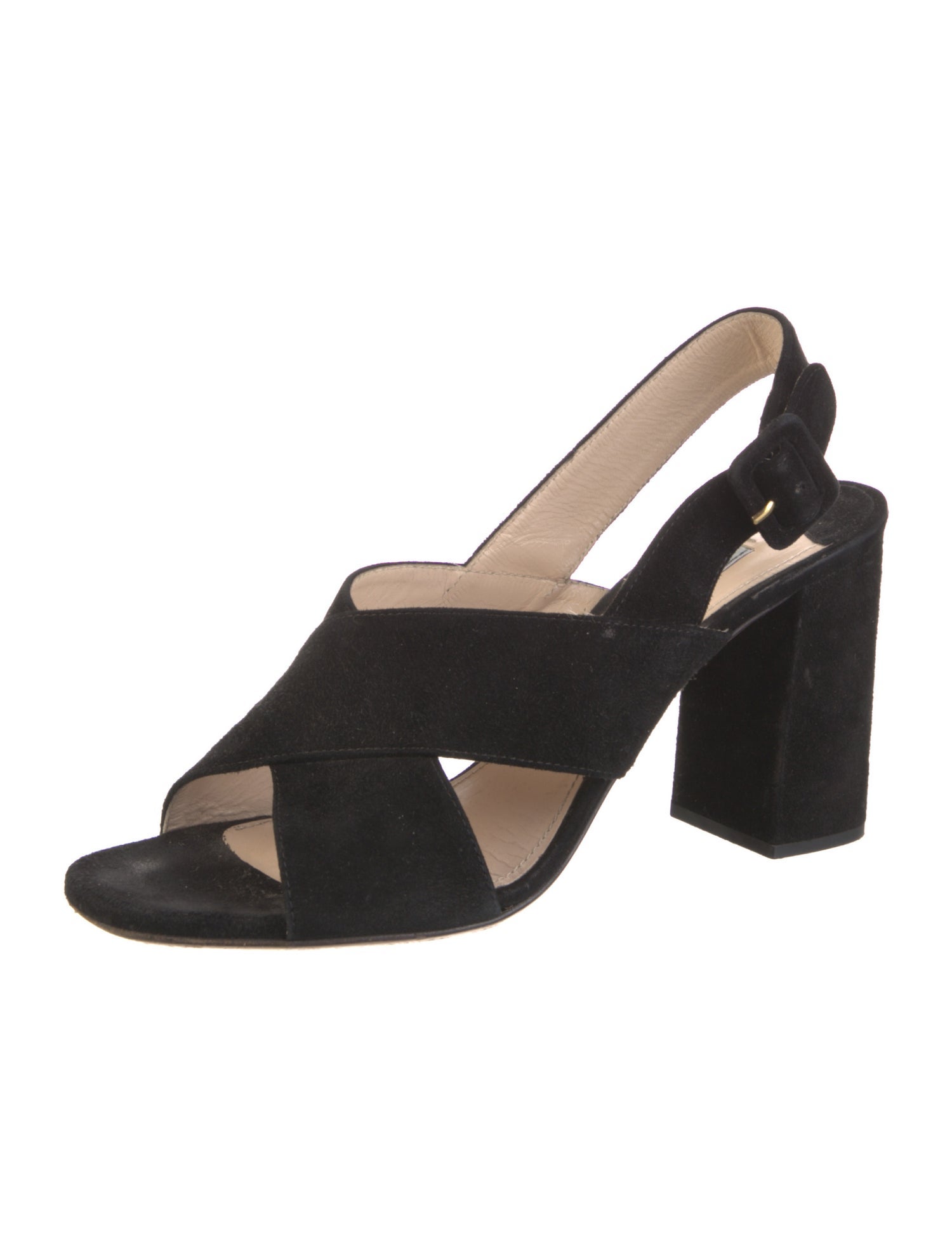 Prada Suede Slingback Sandals