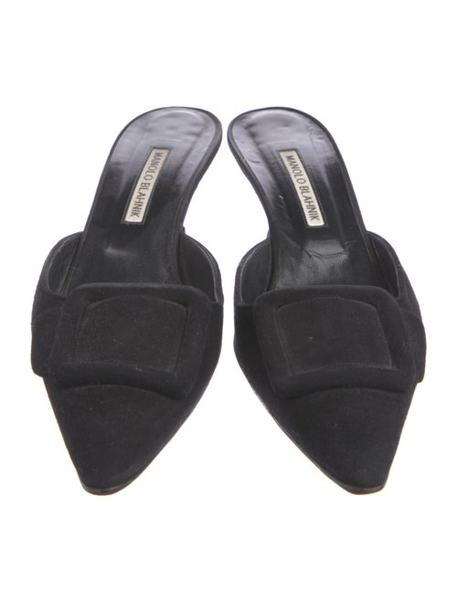 Manolo Blahnik Suede Mules