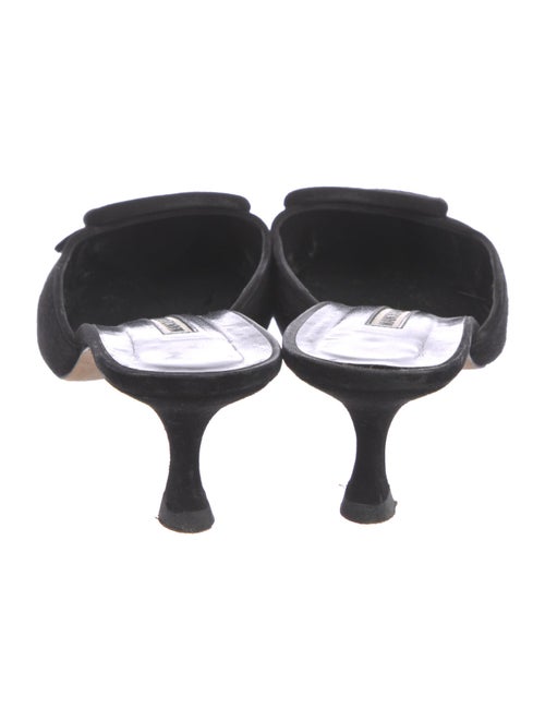 Manolo Blahnik Suede Mules