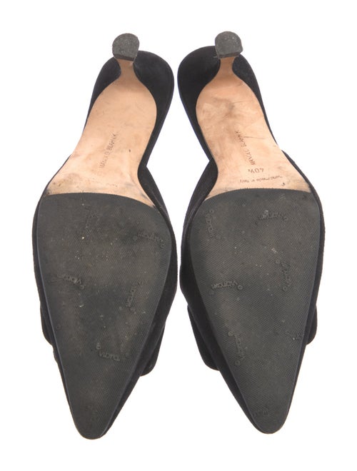 Manolo Blahnik Suede Mules