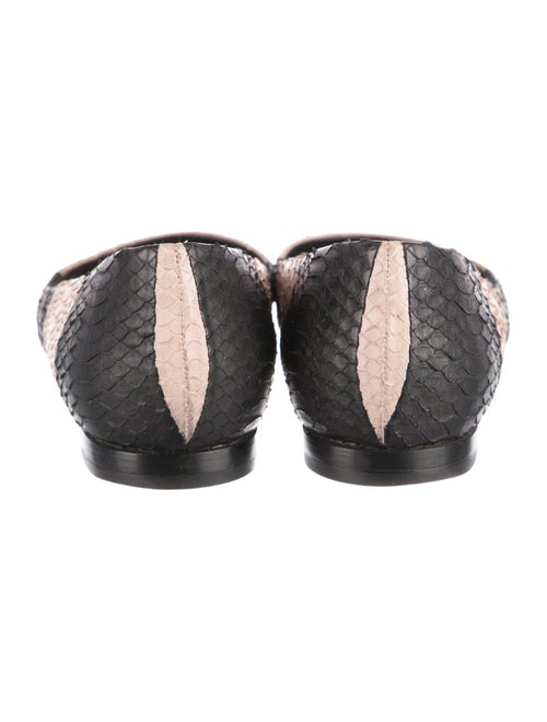 Manolo Blahnik Leather Animal Print Ballet Flats