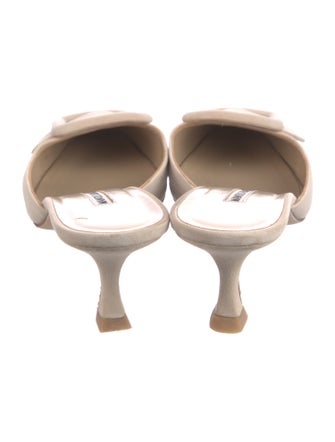 Manolo Blahnik Suede Mules