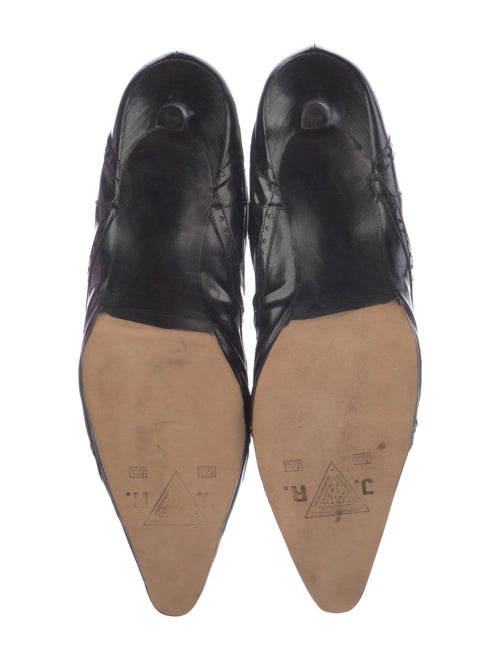 Manolo Blahnik Patent Leather Chelsea Boots